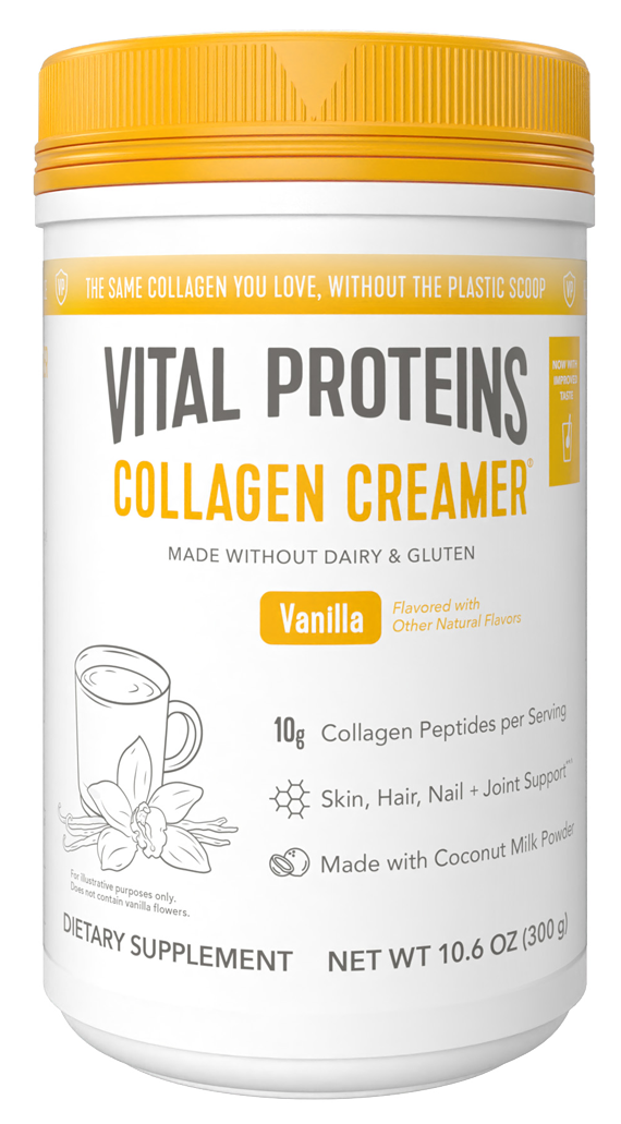 Vital Proteins, Collagen Creamer Vanilla, 12 Servings UPC 850232005034 | HiLife Vitamins